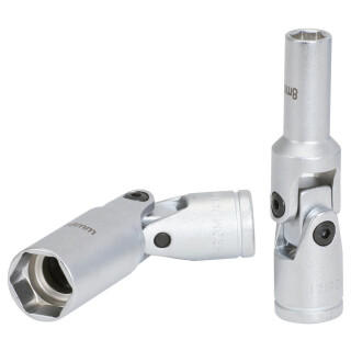3/8" Glühkerzen-Gelenknüsse, kurz, 75mm, 14mm - KS Tools 500.7305
