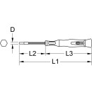 Feinmechanik-Schraubendreher Außensechskant, 6,0mm...