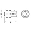GEARplus Stecknuss-Adapter, 1/2"x19mm - KS Tools 503.4298