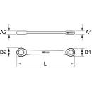 GEARplus Doppel-Ratschenringschlüssel, 10x13mm - KS Tools 503.4512