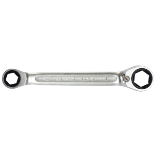 Umschalt-Doppel-Ratschenringschlüssel SW 14 x 19 mm, mit Einsatz-Haltefeder - KS Tools 503.4513