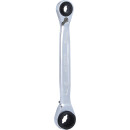 4 in 1 GEARplus umschaltbar Doppel-Ratschenringschlüssel, 10x13x17x19mm - KS Tools 503.4565