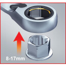GEARplus Doppel-Ratschenringschlüssel-Satz umschaltbar 10-tlg - KS Tools 503.4645