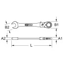 GEARplus Gelenk-Ratschenringmaulschlüssel feststellbar, 13mm - KS Tools 503.4813