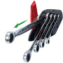 DUO GEARplus® Ratschenringmaulschlüssel-Satz mit Maul-Ratschenfunktion, 5-tlg - KS Tools 503.5205