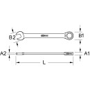 DUO GEARplus Ringmaulschlüssel,Maul-Ratschenfunktion 11mm - KS Tools 503.5211