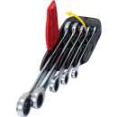 DUO GEAR Ringmaulschlüssel-Satz,Maul-Ratschenfunktion,5-tlg, umschaltbar - KS Tools 503.5905