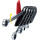 DUO GEAR Ringmaulschlüssel-Satz,Maul-Ratschenfunktion,5-tlg, umschaltbar - KS Tools 503.5905