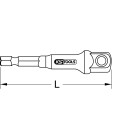 1/4" Vierkant-Adapter, für 1/4" Stecknuss - KS Tools 514.1106
