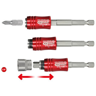 1/4" 2in1 Schnellwechsel-Bithalter - KS Tools 514.1126