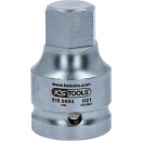 3/4" Kraft-Bit-Stecknuss Innensechskant kurz, 21mm - KS Tools 515.0004