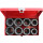 1" Sechskant-Kraft-Stecknuss-Satz, lang, 8-tlg - KS Tools 515.0308
