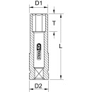 SlimPOWER Alu-Felgen Kraft-Stecknuss, extra lang, 21 mm -...
