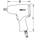 1/2" THE miniDEVIL Hochleistungs-Druckluft-Schlagschrauber, 1084Nm - KS Tools 515.1315