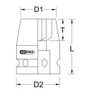 3/8" Sechskant-Kraft-Stecknuss, kurz, 7/8" - KS...
