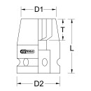 1" Sechskant-Kraft-Stecknuss, kurz, 36mm - KS Tools 515.1736