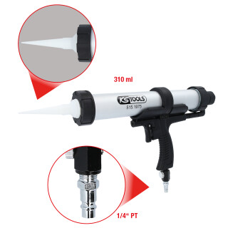 Druckluft-Kartuschen-Pistole 310 ml  - KS Tools 515.1975