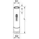 Spezial-Alu-Felgen Sonderprofil-Kraft-Stecknuss für Mercedes, lang, 17 mm - KS Tools 515.2055