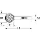 HM Kugel-Frässtift Form D, 3mm - KS Tools 515.3281