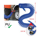 PU-Druckluft-Spiralschlauch, Ø 6mm - KS Tools...