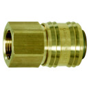 Messing-Kupplung mit Innengewinde, G1/4"IG - KS...