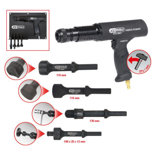 Vibro-Power Druckluft-Meißelhammer-Satz, 6-tlg - KS Tools 515.3880