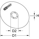 Hochleistungs-Dünntrennscheibe, Ø 50mm, 1,1mm, 50er Pack - KS Tools 515.5056