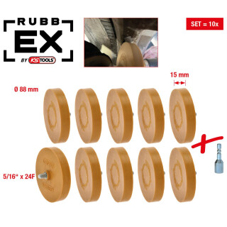 Gummi-Radierteller, 88mm, 10er Pack - KS Tools 515.5486