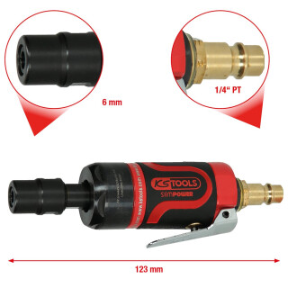 SlimPOWER Mini-Druckluft-Stabschleifer, gerade - KS Tools 515.5530