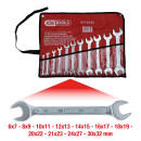 Doppel-Maulschlüssel-Satz, 11-tlg, 6x7-30x32mm - KS Tools 517.0123