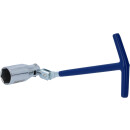 T-Griff-Zündkerzenschlüssel mit Gelenk, 21mm -...