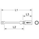 3/8" Zündkerzen-Stecknuss mit Gelenk, lang,...