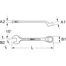 Ringmaulschlüssel, gekröpft, 29mm - KS Tools...