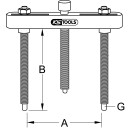 Hydraulische Abziehvorrichtung für Trennmesser,...