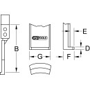 Abzieherhaken, schlanke Ausführung, 100mm, D=2mm -...