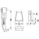 Schnellspann-Abzieherhaken, lange Ausführung, 425mm, D=5mm - KS Tools 615.1053