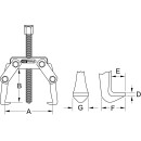 Polklemmen-Abzieher 2-armig, 10-70mm - KS Tools 620.3102