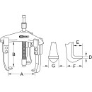 Hydraulischer Universal-Abzieher 3-armig, 60-200mm - KS...
