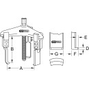 Universal-Abzieher 3-armig mit schlanken Haken, 20-90mm -...