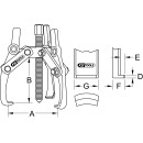 Universal-Abzieher 3-armig, 20-230mm - KS Tools 630.3402