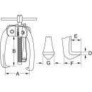 Universal-Abzieher 3-armig, 10-100mm - KS Tools 630.4103