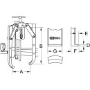 Universal-Abzieher 3-armig, 50 t, 700mm - KS Tools 640.0350