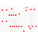 Leere Schaumstoffeinlage zu 811.0033 - KS Tools 811.0033-97