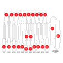 Leere Schaumstoffeinlage zu 811.0041 - KS Tools 811.0041-97