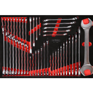 Schraubenschlüssel-Satz in Schaumstoffeinlage, 46-tlg - KS Tools 811.0046