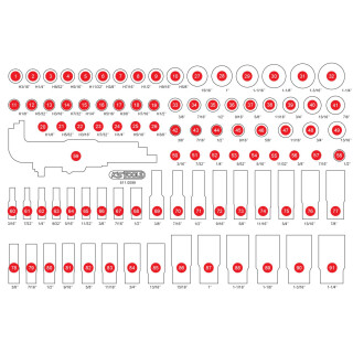 Leere Schaumstoffeinlage zu 811.0099 - KS Tools 811.0099-97