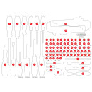 Leere Schaumstoffeinlage zu 811.0105 - KS Tools 811.0105-97