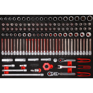 3/8" Steckschlüssel-Satz in Schaumstoffeinlage, 124-tlg - KS Tools 811.0124