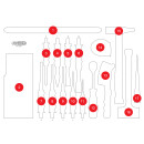 Leere Schaumstoffeinlage zu 811.1017 - KS Tools 811.1017-97