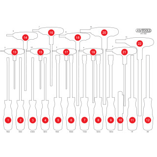 Leere Schaumstoffeinlage zu 811.1022 - KS Tools 811.1022-97